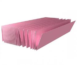 Подложка-гармошка Розовая 1050х500х1,8 мм (1 уп=8,4 м2), Солид