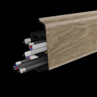Плинтус Плинтус пластиковый Birch Юта 70 - фото 1